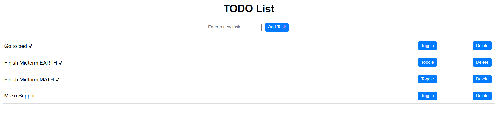 Todo List Project